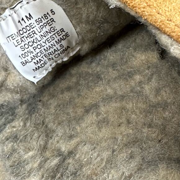 Clarks Leather Suede Baseball Stitch Clog Slipper Slip-On Round Toe Tan Men 11M - Picture 6 of 6